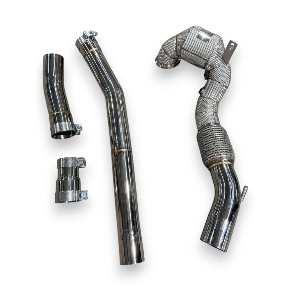 2014-2020 Audi A3/S3 Downpipe | 8V/8V.5 A3/S3 Yes Heat Shield / 200 Cell Euro 6 Sport High Flow Cat Downpipes