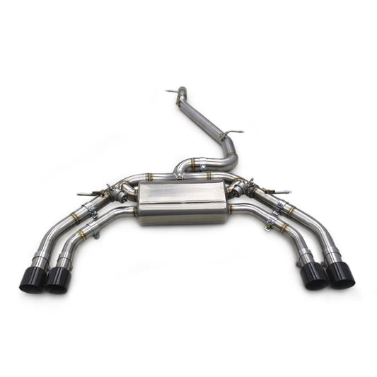 2014-2020 Audi S3 Valved Sport Exhaust System | 8V/8V.5 Stainless Steel / Chrome Tips