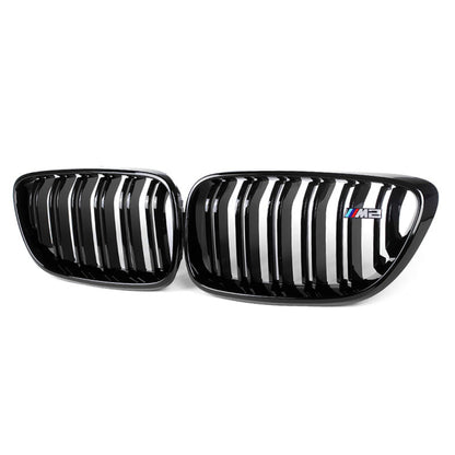 2014-2020 Bmw 2-Series Kidney Grilles | F22/f23 Gloss Black