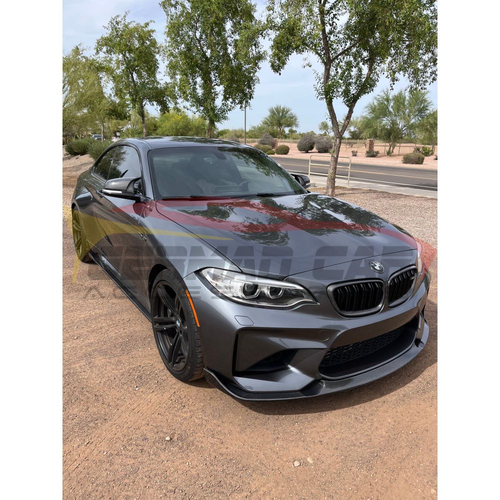 2014-2020 BMW 2-Series M-Style Carbon Fiber Mirror Caps | F22/F23 - Mirror Caps