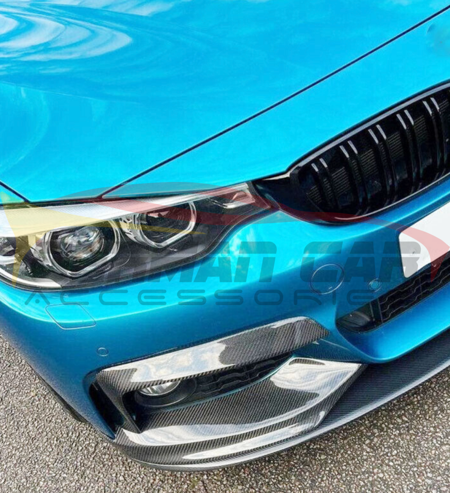 2014-2020 BMW 4-Series Carbon Fiber Upper Front Bumper Splitters | F32/F33/F36 - Additional Accessories