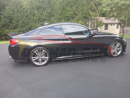 2014-2020 BMW 4-Series M Performance Style Carbon Fiber Rear Bumper Splitters | F32/F33/F36 Rear Diffusers