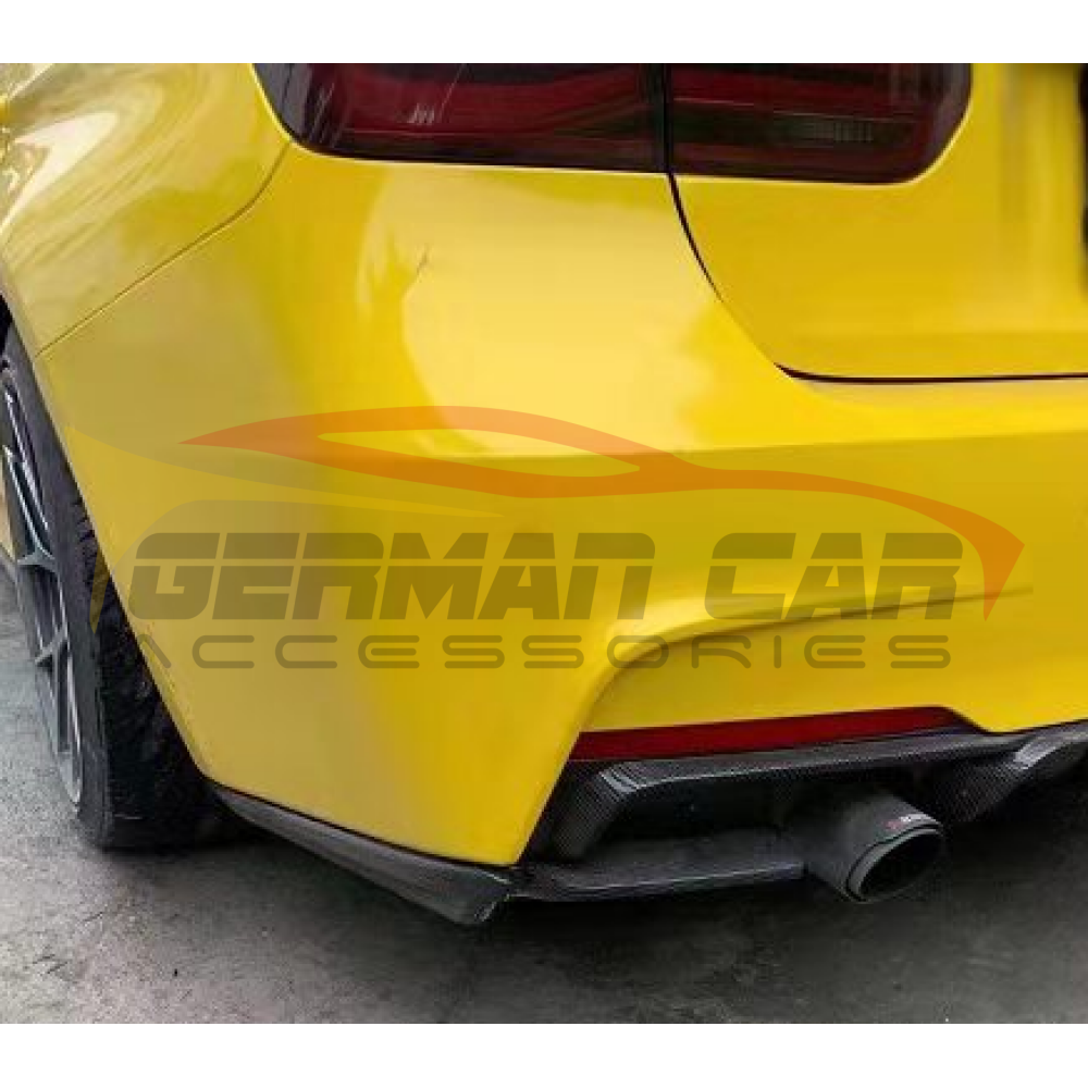 2014-2020 Bmw 4-Series M Performance Style Carbon Fiber Rear Bumper Splitters | F32/F33/F36 Front