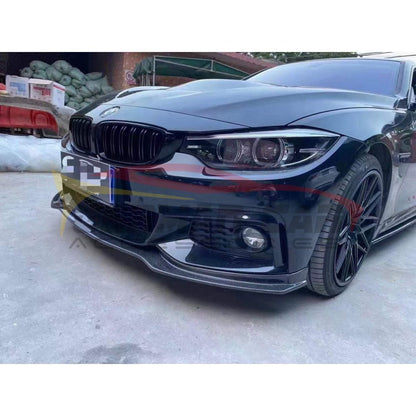 2014-2020 Bmw 4-Series V1 Style Carbon Fiber Front Lip With Splitters | F32/F33/F36 Lips/Splitters