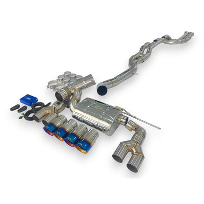 2014-2020 Bmw M3/M4 Valved Sport Exhaust System | F80/F82/F83 Stainless Steel / Chrome Tips