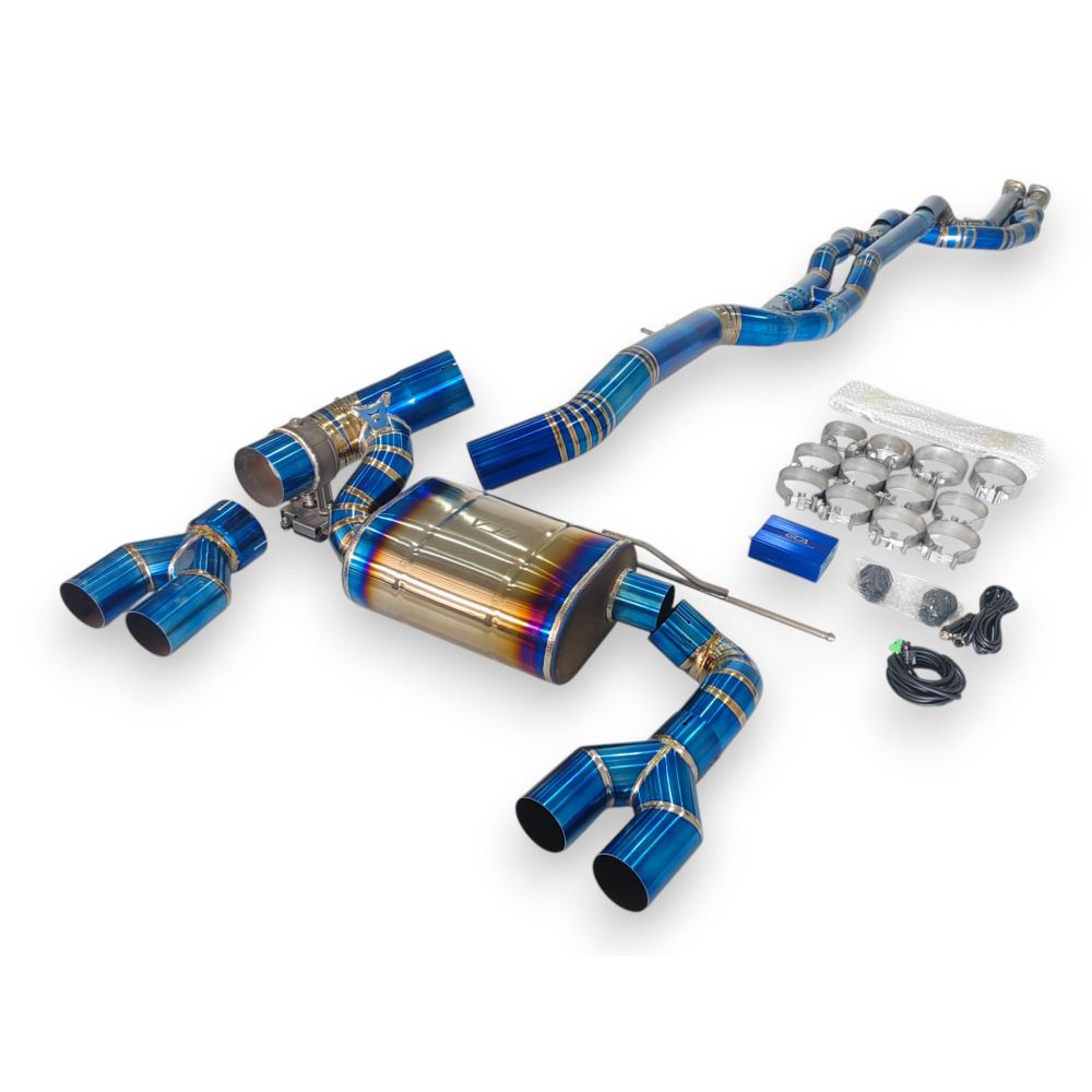 2014-2020 BMW M3/M4 Valved Sport Exhaust System | F80/F82/F83 Titanium Exhaust / Chrome Tips / Axleback Only Exhausts