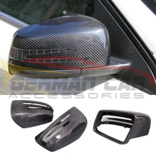 Load image into Gallery viewer, 2008-2014 Mercedes-Benz C-Class Carbon Fiber Mirror Caps | W204
