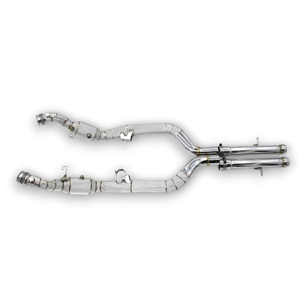 2014-2020 Mercedes S650/S680/S65 AMG Downpipes | W222/C217 Yes Heat Shield / Racing Downpipe (No Cat) Downpipes