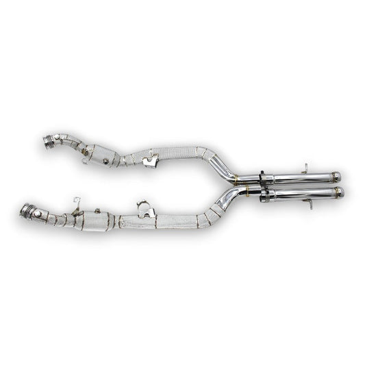 2014-2020 Mercedes S650/S680/S65 AMG Downpipes | W222/C217 Yes Heat Shield / Racing Downpipe (No Cat) Downpipes