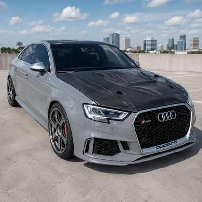 2014-2020 Audi A3/S3/RS3 V3 Style Carbon Fiber Hood | 8V/8V.5