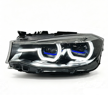 2014-2020 BMW 3-Series GT Yellow-White DRL CS Style LED Headlights | F34