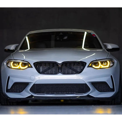 2014-2021 Bmw M2/2-Series Csl Style Headlights Yellow Drl Modules | F87/F22/F23 Lci Adaptive Led