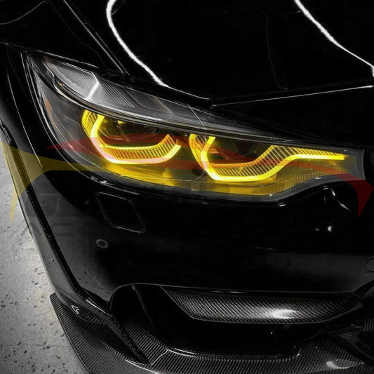 2014-2021 Bmw M3/M4/4-Series Csl Style Headlights Yellow Drl Modules | F80/F82/F83/F32/F33/F36