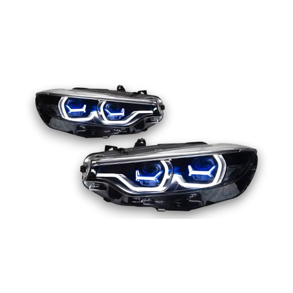 2014-2021 BMW M3/M4/4-Series Ikon X Style LCI Headlights | F80/F82/F83/F32/F33/F36 Pre-LCI Adaptive Xenon (2014-2017) 9