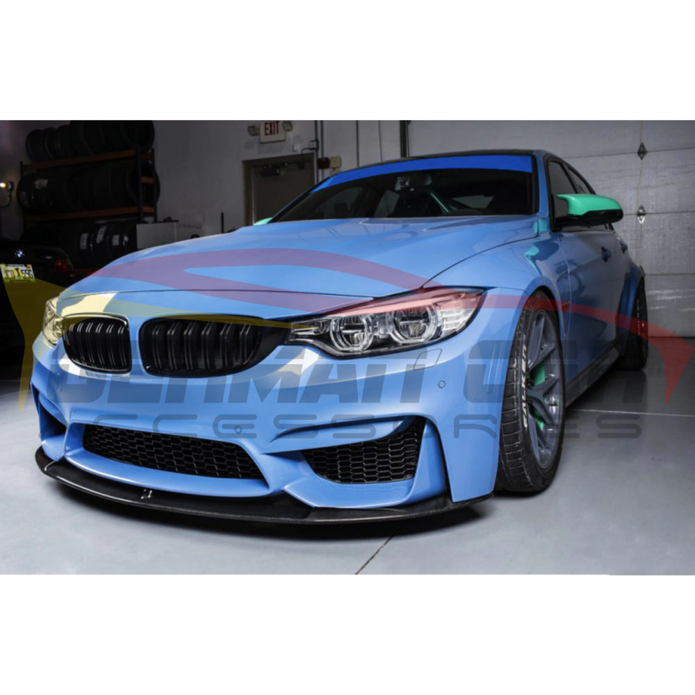 2014-2021 Bmw M3/m4 Carbon Fiber 3D Style Front Lip | F80/f82/f83