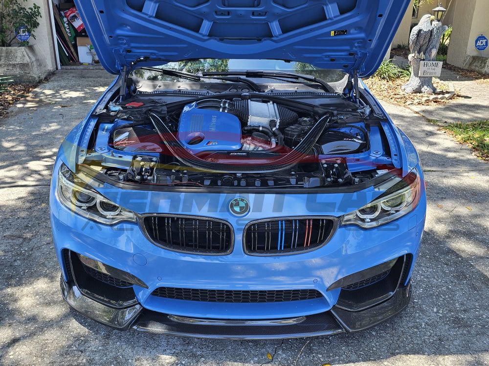 2014-2021 BMW M3/M4 Carbon Fiber Front Upper Bumper Splitters | F80/F82/F83 Additional Accessories