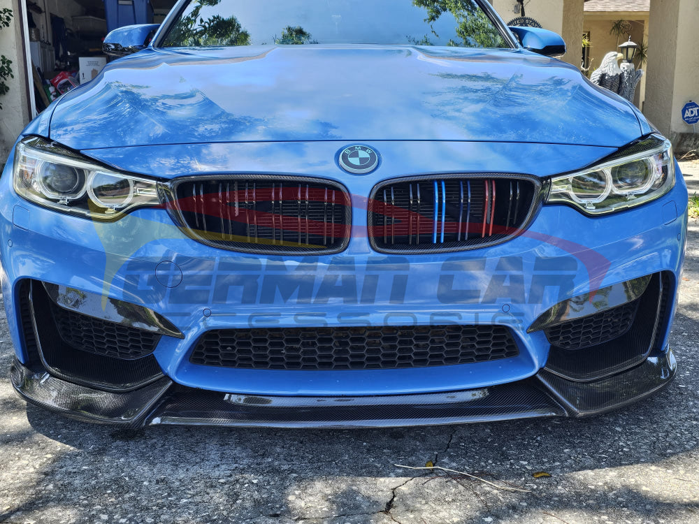 2014-2021 BMW M3/M4 Carbon Fiber Front Upper Bumper Splitters | F80/F82/F83 Additional Accessories