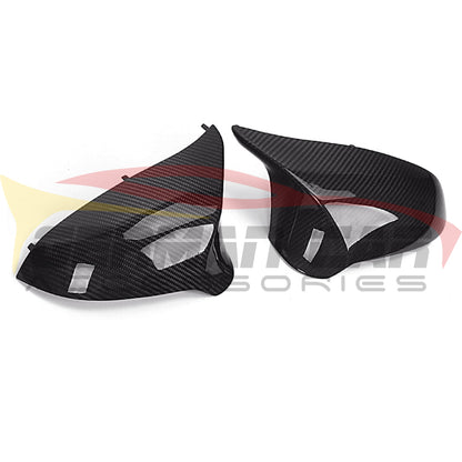 2014-2021 Bmw M3/m4 Dry Carbon Fiber Mirror Caps | F80/f82/f83