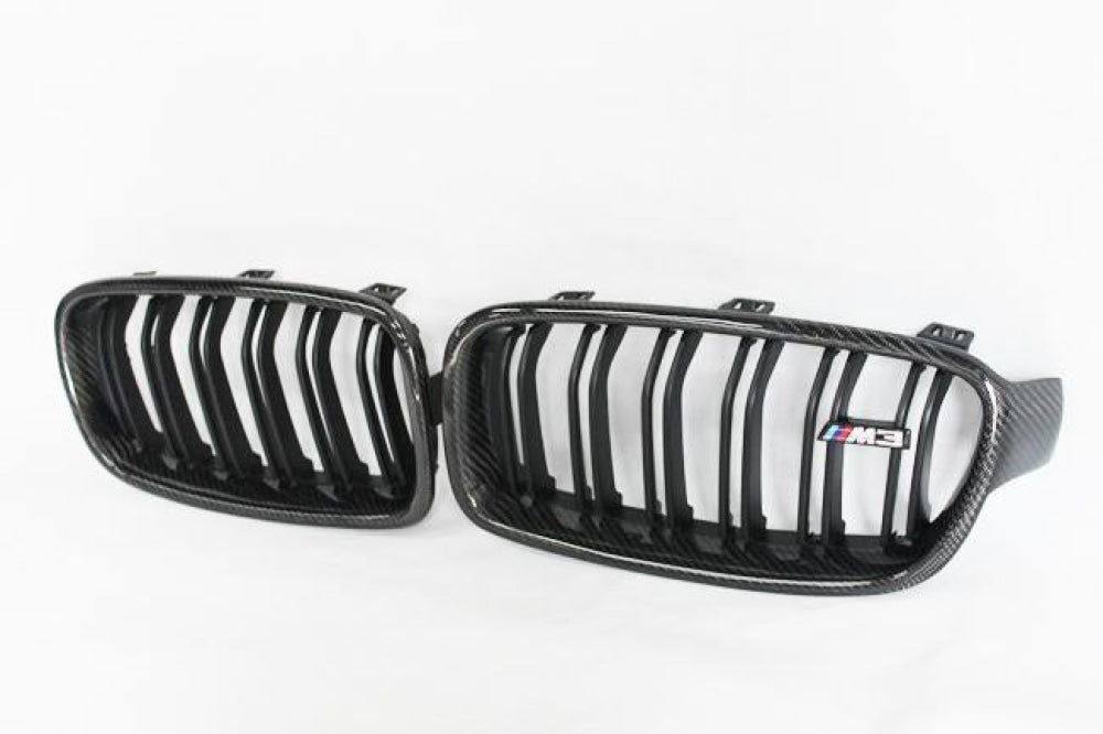2014-2021 Bmw M3/m4 Kidney Grilles | F80/f82/f83 Carbon Fiber M3
