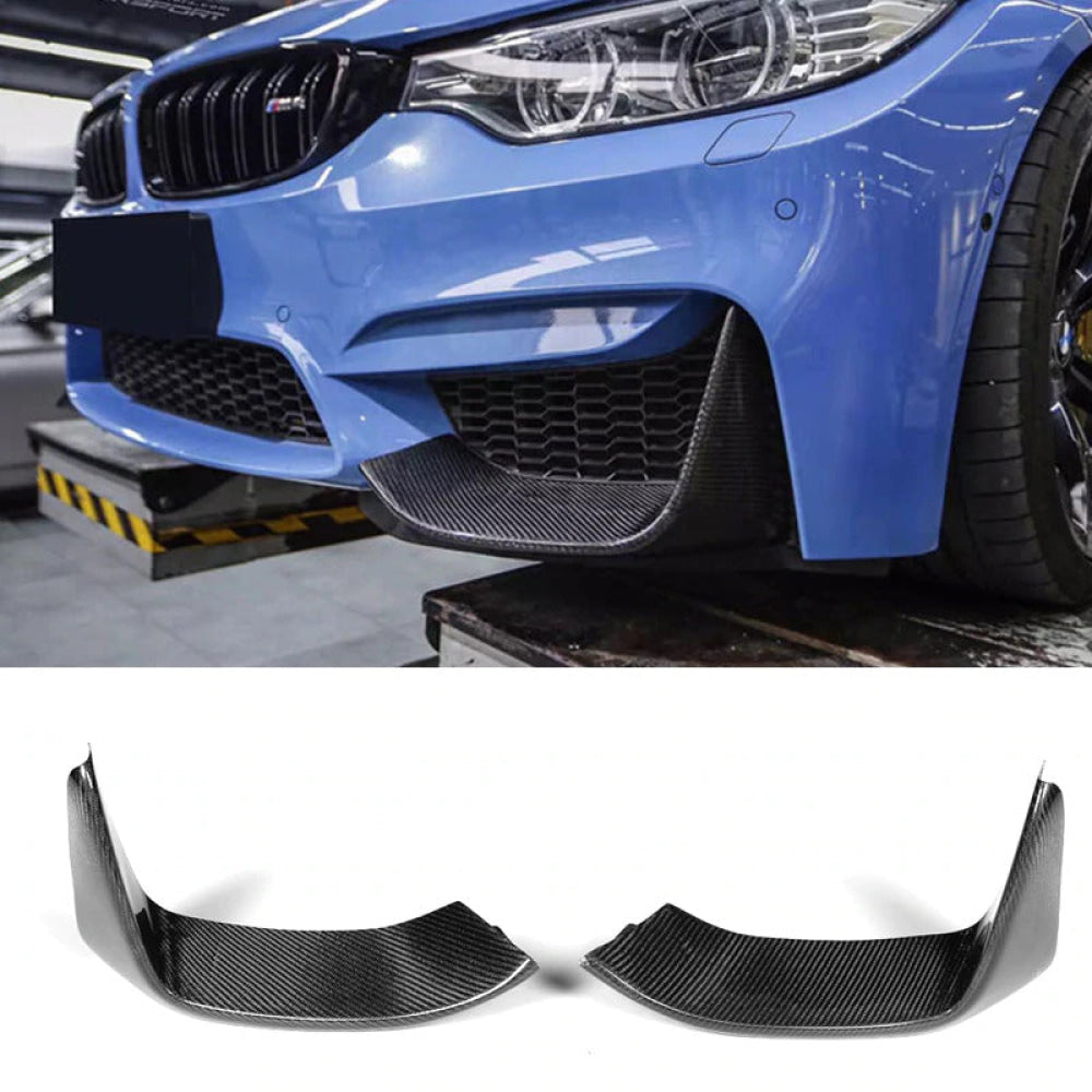 2014-2021 Bmw M3/m4 M Performance Style Carbon Fiber Splitters | F80/f82/f83