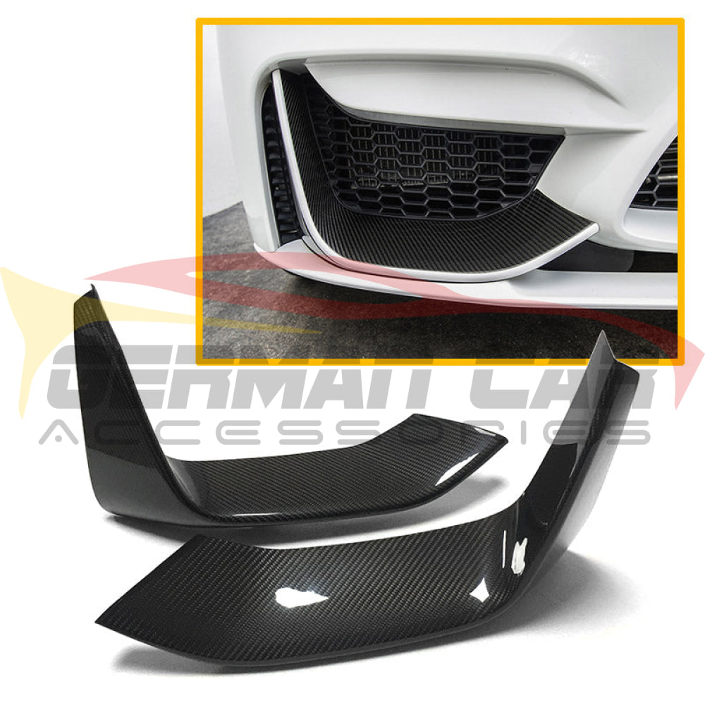 2014-2021 Bmw M3/m4 M Performance Style Carbon Fiber Splitters | F80/f82/f83