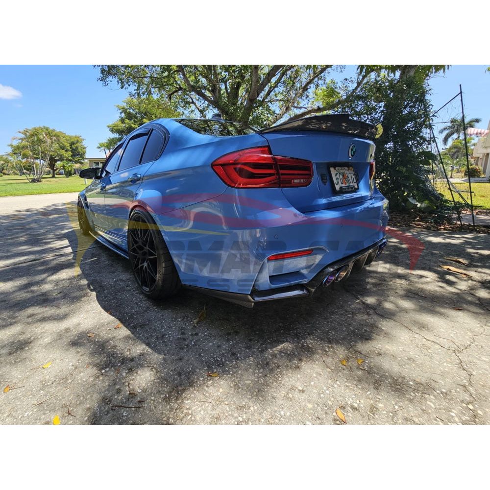 2014-2021 BMW M3/M4 V1 Style Carbon Fiber Diffuser | F80/F82/F83 Rear Diffusers