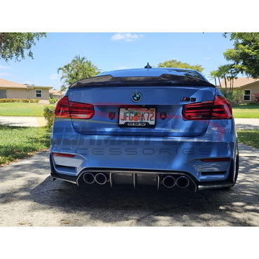 2014-2021 BMW M3/M4 V1 Style Carbon Fiber Diffuser | F80/F82/F83 Rear Diffusers
