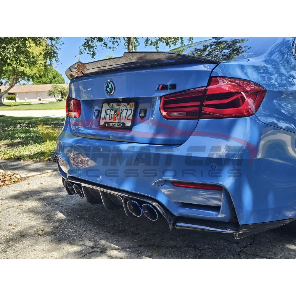 2014-2021 BMW M3/M4 V1 Style Carbon Fiber Diffuser | F80/F82/F83 Rear Diffusers