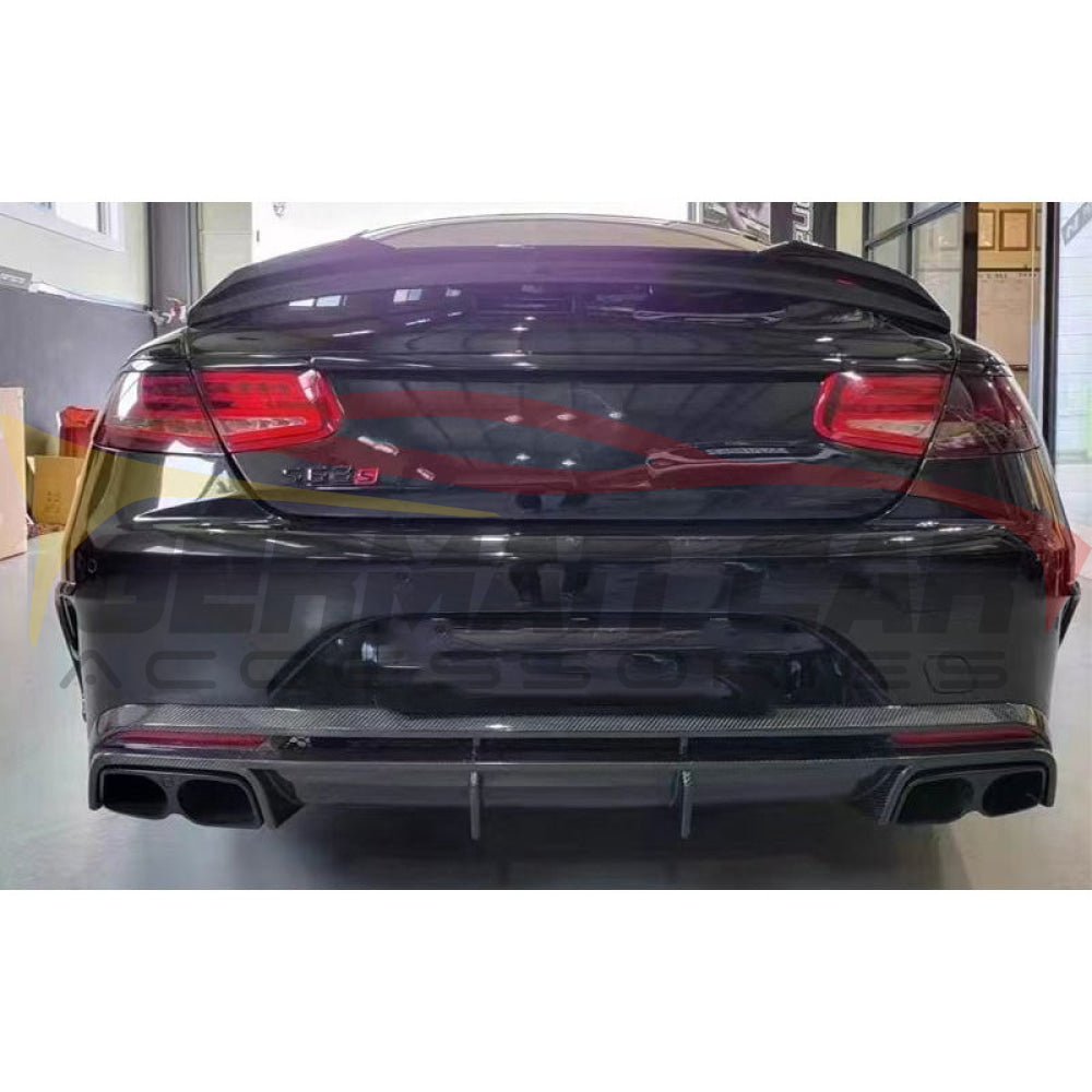 2014-2021 Mercedes-Benz S550/S63/S65 AMG Carbon Fiber Rear Diffuser | A217/C217/W217 Coupe/Cabriolet Rear Diffusers