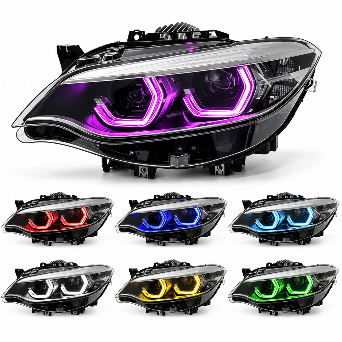 2014-2021 BMW 2-Series RGB Ikon Style LED Headlights | F22/F23/F87