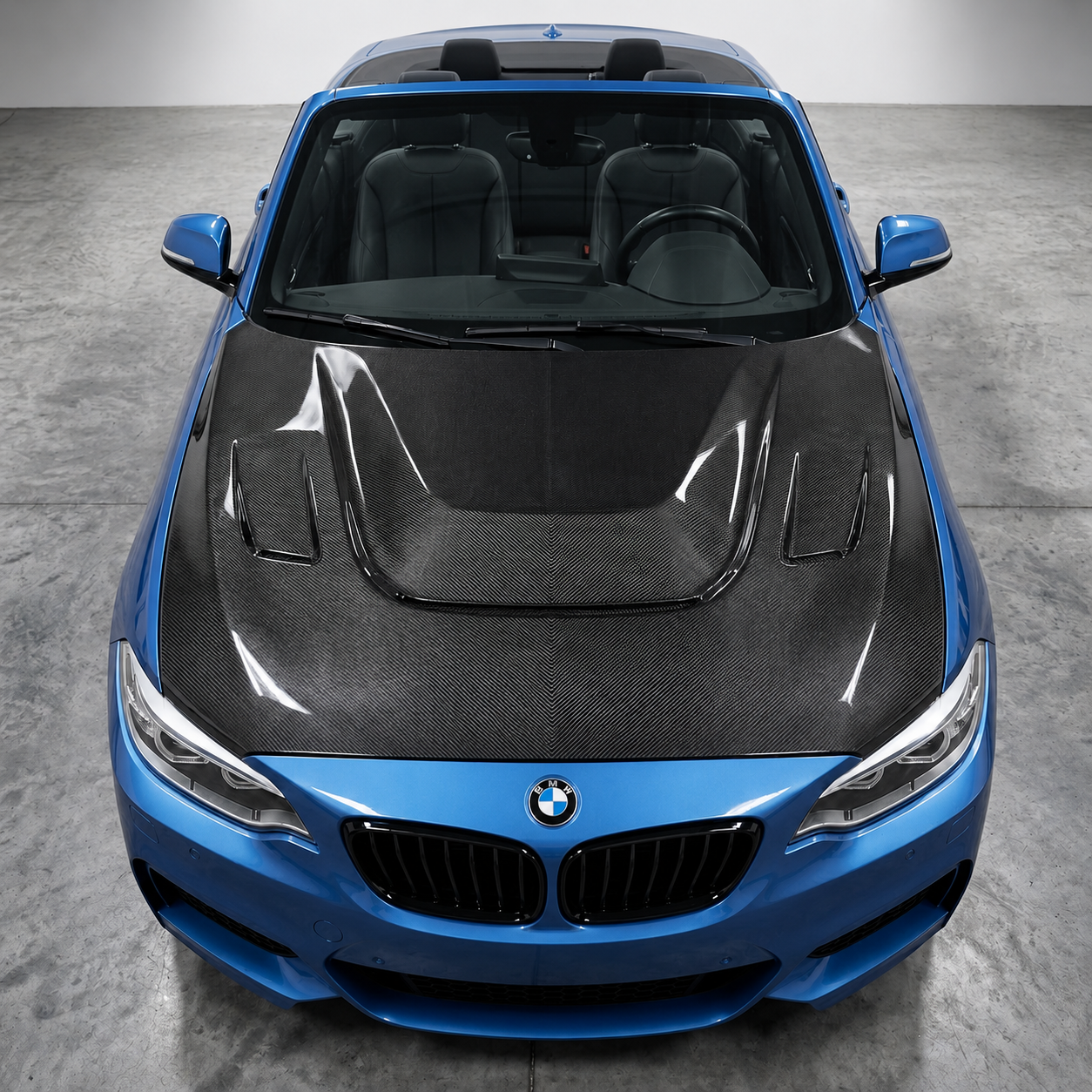 2014-2021 BMW 2-Series/M2 GTS V2 Style Carbon Fiber Hood | F22/F23/F87
