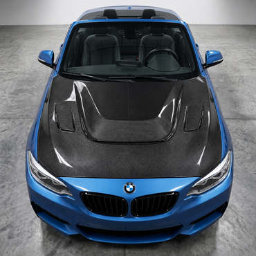 2014-2021 BMW 2-Series/M2 GTS V2 Style Carbon Fiber Hood | F22/F23/F87