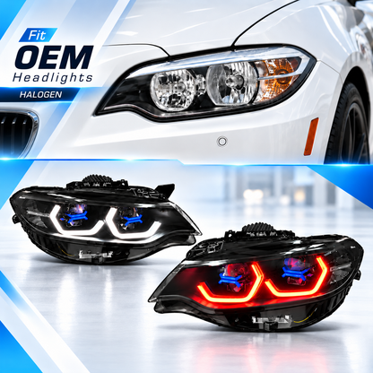 2014-2021 BMW 2-Series/M2 OSS Style LED Headlights | F22/F23/F87