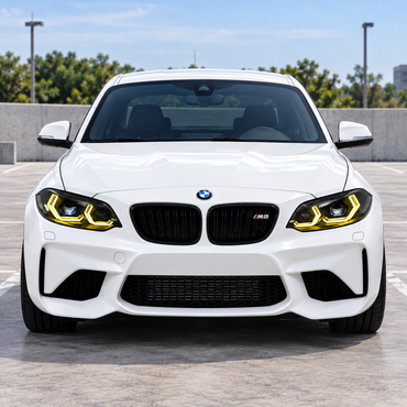 2014-2021 BMW 2-Series/M2 Yellow-White DRL Laser LED Headlights | F22/F23/F87