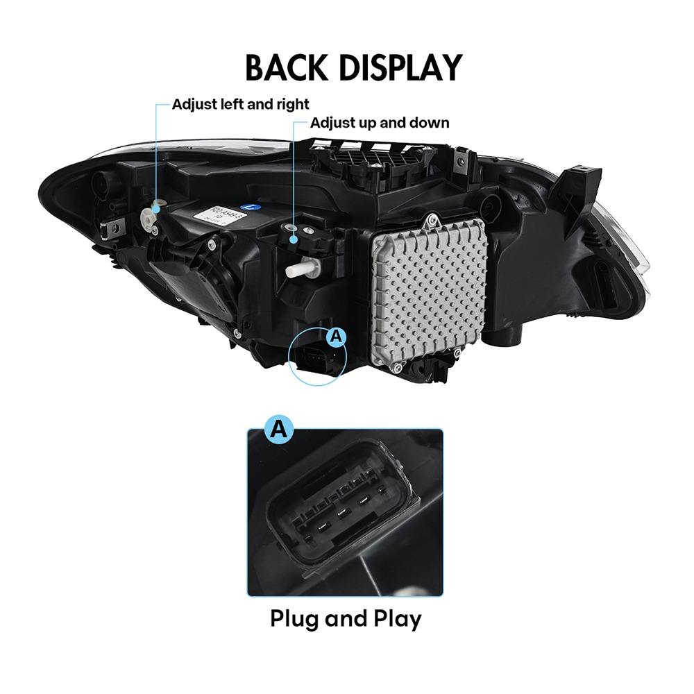 2014-2021 BMW 2-Series Yellow-White DRL Laser LED Headlights | F22/F23/F87