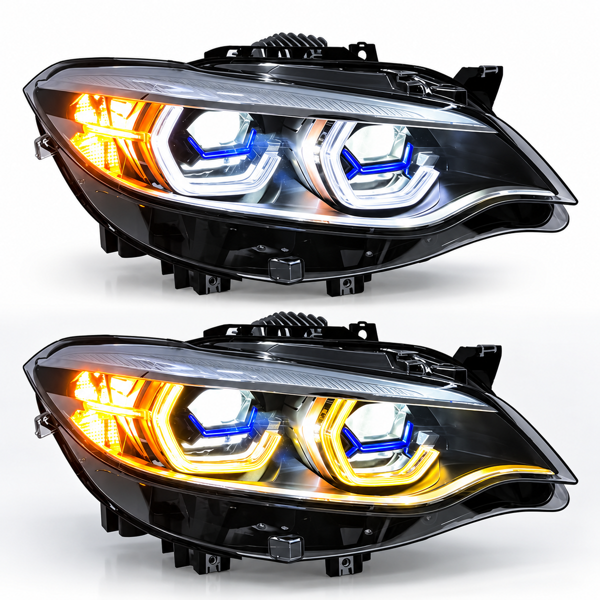 2014-2021 BMW 2-Series Yellow-White DRL Laser LED Headlights | F22/F23/F87
