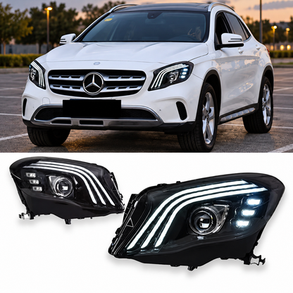 2015-2020 Mercedes-Benz GLA-Class/GLA45 AMG Maybach Style LED Headlights | X156