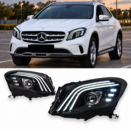 2015-2020 Mercedes-Benz GLA-Class/GLA45 AMG Maybach Style LED Headlights | X156