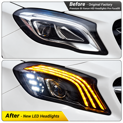 2015-2020 Mercedes-Benz GLA-Class/GLA45 AMG Maybach Style LED Headlights | X156