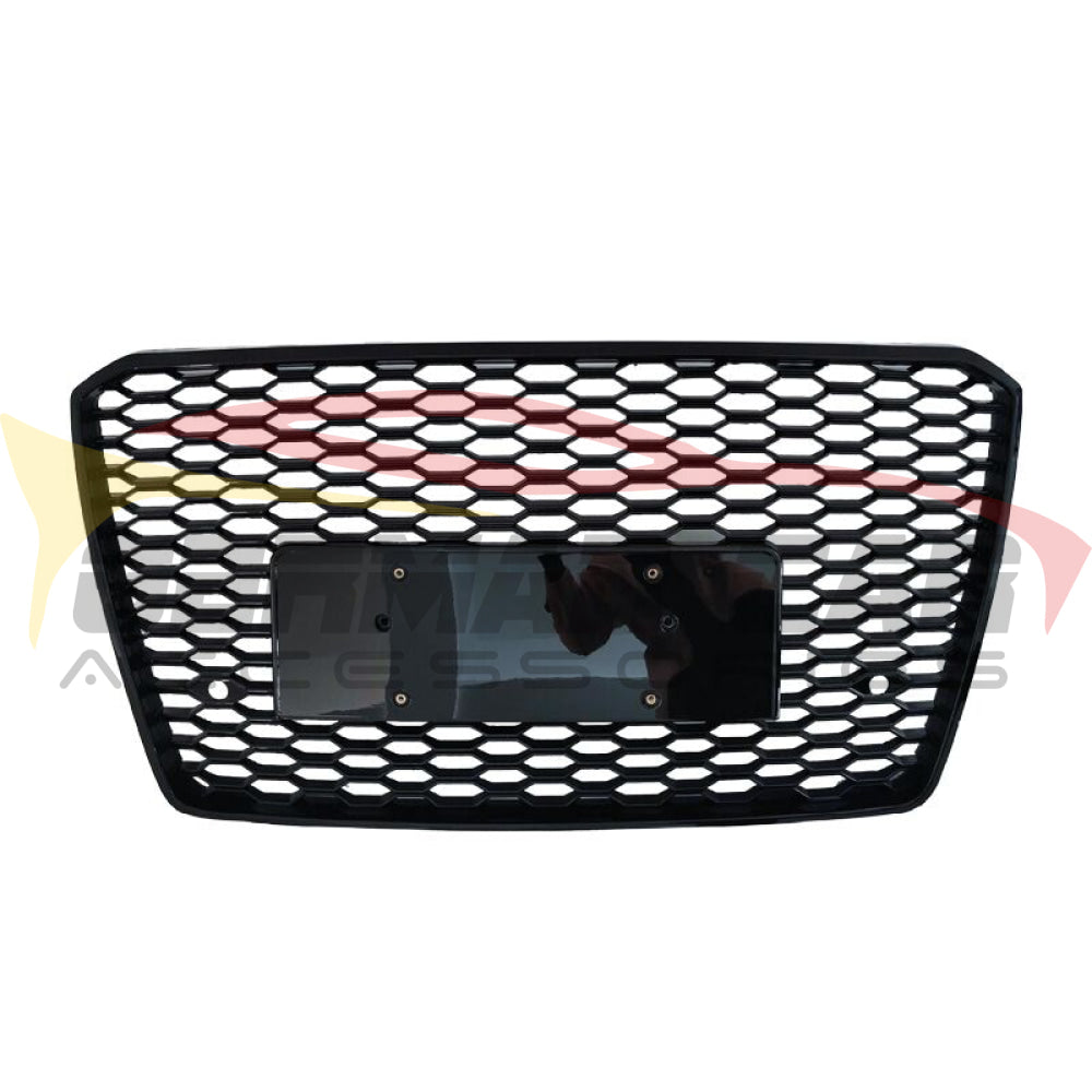 2015-2018 Audi Rs Style Honeycomb Grille | D4 A8/S8 Black Frame Mesh Front Grilles