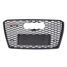 Load image into Gallery viewer, 2015-2018 Audi Rs Style Honeycomb Grille | D4 A8/S8 Black Frame Net With Emblem / Chrome Front
