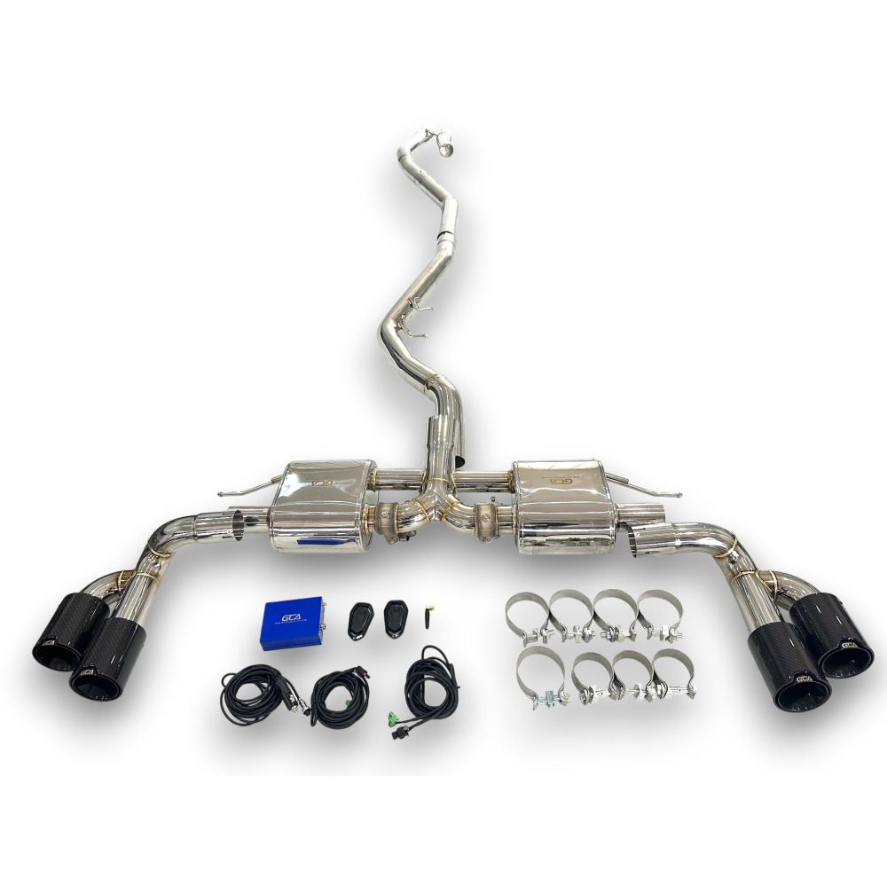 2015-2018 BMW X5/X6 Valved Sport Exhaust System | F15/F16 X5/X6 Stainless Steel Exhaust / Chrome Tips Exhausts