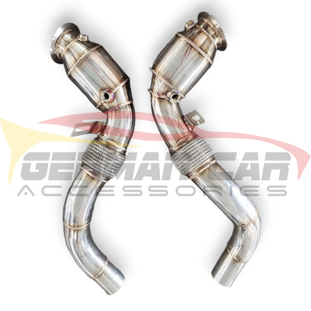 2015-2018 Bmw X5M/X6M Front Race Pipes | F85/F86 No Heat Shield / 200 Cell Euro 6 Sport High Flow