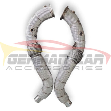 2015-2018 Bmw X5M/X6M Downpipes | F85/F86 Yes Heat Shield / Racing Downpipe (No Cat) Front Race