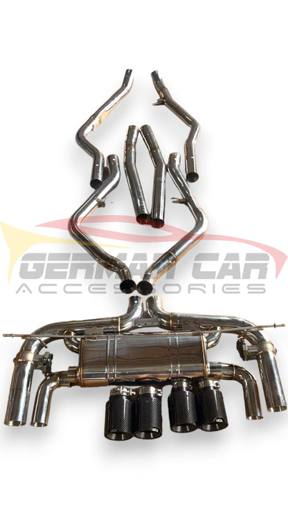 2015-2018 Bmw X5M/X6M Valved Sport Exhaust System | F85/F86 Stainless Steel / Chrome Tips