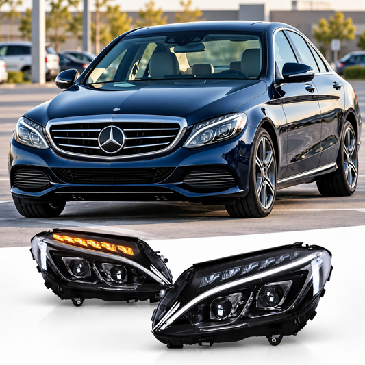 2015-2018 Mercedes-Benz C-Class/C43/C63 AMG LED Headlights | W205 Pre-Facelift - Headlights