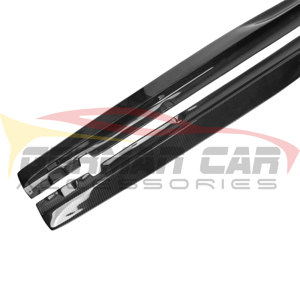 2015-2018 Mercedes-Benz C-Class/C63 AMG V2 Style Carbon Fiber Side Skirts | W205 Coupe - Side Skirts