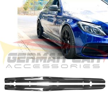 2015-2023 Mercedes C-Class PSM Style Carbon Fiber Side Skirt I C205/A205 - Side Skirts
