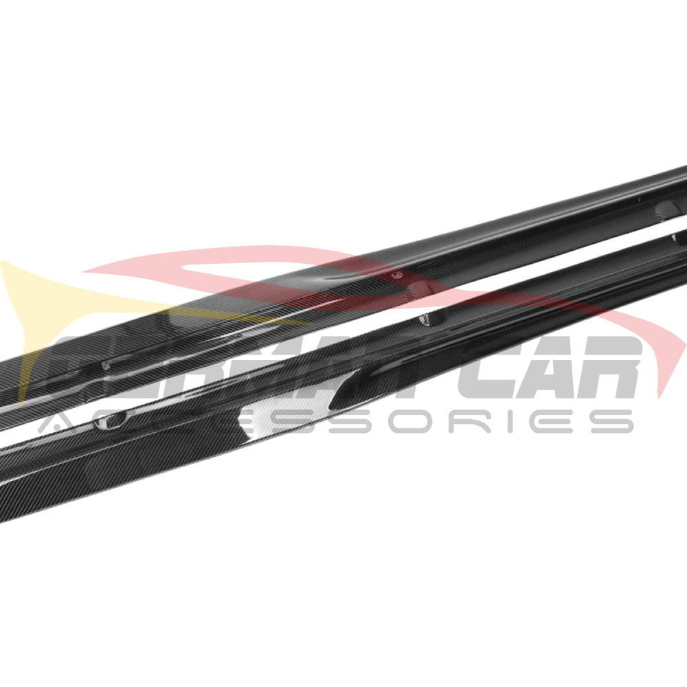 2015-2018 Mercedes-Benz C-Class/C63 AMG V2 Style Carbon Fiber Side Skirts | W205 Coupe - Side Skirts