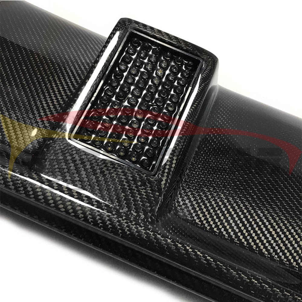 2015-2018 Mercedes-Benz C-Class Fd Style Carbon Fiber Rear Diffuser With Brake Light | W205 Sedan